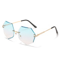 octagon sun glasses frameless lenses edge 2020 new arrivals retro fashion shades custom designer luxury sunglasses women 9007